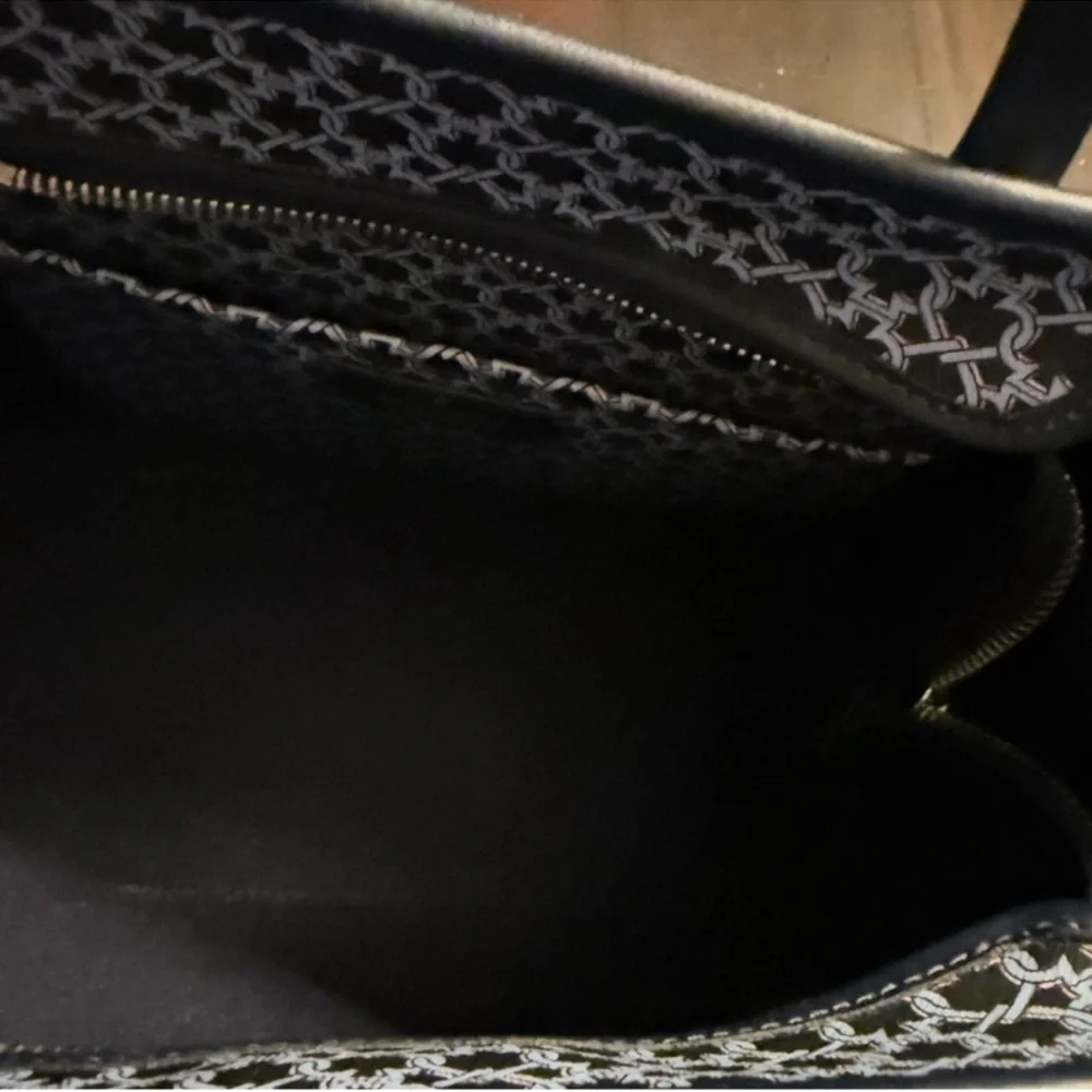 Kate Spade Navy and Black Geometric Tote - Picture 10 of 15